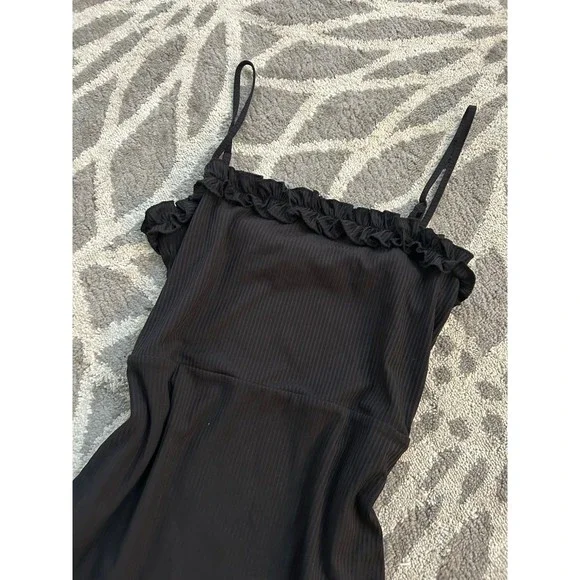 forever 21 black ribbed dress Forever 21 Ribbed Long Sleeve Bodycon Dress